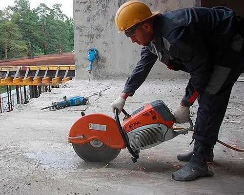 Резка плит перекрытия